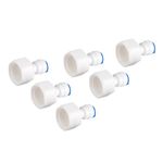 Quick Connector Fittings RO Water Filters, 6pcs 1/4 Tube OD to 1/2 Female Push in Quick Connector for Water Filter Reverse Osmosis