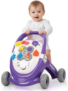 Baybee Oleo Baby Walker for Kids, Baby Push Walker with Music, LED Light, Rotating Gears & Grip Handle | Activity Kids Walker for Baby Toddlers | Baby Walkers for 0 to 2 Years Boy Girl (Purple)