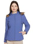 Qube By Fort Collins Women's Parka Coat (84411AZ_Blue