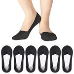 Invisible Socks No Show Low Cut Ultra Socks Non Slip Cotton Liner Boat Socks for Women and Men Size 9-12