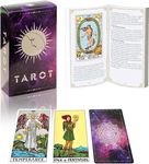 Touchfutrue Tarot Cards, Classic Tarot Cards and Book for Beginners Set, Tarot Cards Deck With 100 Page Guide Book, Rider Waite Tarot Deck for Beginners