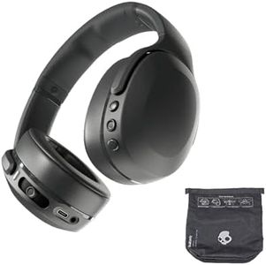 Skullcandy Crusher EVO Wireless Noise Cancelling Over-Ear Headphones Bundle - Black