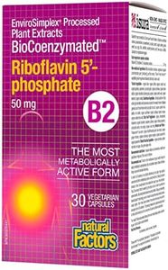 Natural Factors BioCoenzymated Riboflavin 5-Phosphate, 50 mg, 30 Veg Caps