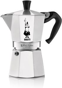 Bialetti Moka Express 6-Cup Stovetop Coffee Maker, Silver