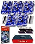 AZDelivery D1 Mini V3 NodeMCU ESP-8266 Micro USB WLAN Development Board CH340 4MB Flash ESP8266EX Compatible with Micropython Wemos & Arduino Including E-Book! (Pack of 5)