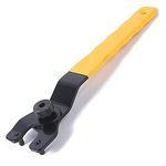 Yuentoen Grinder Wrench - Universal Adjustable Lock-Nut Pin Spanner,Angle Grinder Wrench, Power Angle Grinder Tool for 4" 5" 6" 7" 9" Angle Grinders（Yellow）