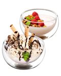 NUTRIUPS Clear Glass Bowls Set of 2, Double Wall Glass Bowls for Kitchen, 17oz Glass Bowl Set of 2 (02)