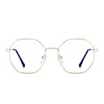 JM Women's Anti Blue Light Blocking Glasses Fashion Designer Computer Glasses Reduce Eye Strain Gold