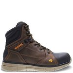 Wolverine Men's Rigger WPF Composite-Toe Mid Wedge Construction Boot, summer brown, 10.5 M US