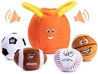 Plush Creations Sports Bag with 4 Talking Soft Balls for Baby and Toddler Gift