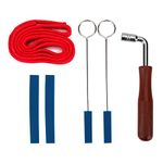 Piano Tuner Tools, Professional Metal Rubber Tuning Mute Kit Including Hammer Mutes Strip for Turn