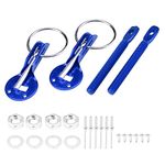 Car Bonnet Latch, Universal Bonnet Pin Lock Kit Stainless Steel Car Bonnet Pin Bonnet Hood Pin Pins Lock Latch Kit Latch Racing For Racing Sport Car(blue)