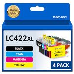 LC422XL Ink Cartridges Replacement for Brother LC422XL LC422 LC-422XLVAL Ink Cartridges Multipack Compatible for Brother MFC-J5340DW MFC-J5345DW MFC-J5740DW MFC-J6540DW MFC-J6940DW (4-Pack)