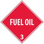 DL100P National Marker Dot Placard Fuel Oil Sign3, 10 3/4 Inches x 10 3/4 Inches, Ps Vinyl