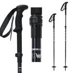 Zipline Blurr EXT MRDW Collection - Adjustable Graphite Composite Ski Poles for Backcountry & All-Mountain - Lightweight, Durable, Ergonomic Grip, Grip Options, Designed by Gold Medalist David Wise