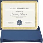 Best Paper Greetings 24 Pack Single Sided Certificate Holders for Awards, Diploma Cover, Graduation Supplies, Navy Blue (11. x 9 in)