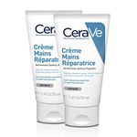 CeraVe Regenerating hand cream for extremely dry, rough hands, with hyaluronic and 3 essential ceramides, 2 x 50 ml