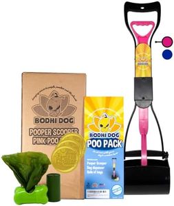 Bodhi Dog Complete Poo Pack | 24" Pooper Scooper, Poop Bags, and Pet Dog Waste Bag Holder | Perfect for Small, Medium, Large, XL Pets - Great for Grass and Gravel