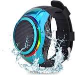 Frewico X10 Wearable,Portable Bluetooth Speaker Watch,Cear Call Speakerphone,IPX5 Waterproof,TWS,SD Card Slot(Blue)