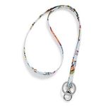 Vera Bradley Women's Breakaway Lanyard Keyring, Sea Air Floral-Recycled Cotton, One Size