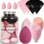 Makeup Sponge, Beauty Blender, Face Beauty sponge Foundation Blending Sponge makeup sponges blender Triangle Velour Makeup Powder Puff Set Setting Makeup Puff