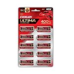 Eveready Ultima Alkaline AA Battery| Pack of 10 | 1.5 Volt | 400% Long Lasting |Highly Durable & Leak Proof | Alkaline AA Battery for Household and Office Devices