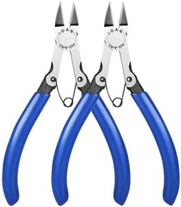 IGAN-330 Wire Flush Cutters (Pack of 2), Electronic Model Sprue Wire Clippers, Ultra Sharp and Precision CR-V Side Cutting nippers, Ideal for Clean Cut and Precision Cutting Needs