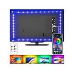 LED Strip Lights for TV, USB TV Backlight Kit with Remote, APP Control Sync to Music, 5050 RGB Smart LED Bias Lighting for HDTV (4m for 65"-75" TV)