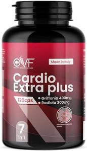 OVF Cardio Extra Plus, con Rodiola, Griffonia e Biancospino - Aiuta a Stabilizzare il Livello dei Lipi - 120 Capsule Made in Italy
