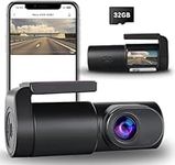 Dash Cam Front with 32GB SD Card Mini WiFi DashCam for Cars 1080P 0.96" Mini Screen Car Dash Camera with 24H Parking Monitor, Super Night Vision, Loop Recording, App Control, 140° Wide-Angle