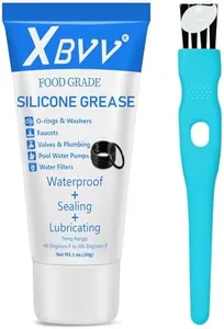 XBVV Plumber Silicone Grease Lubricant for Plumbing Faucet Valve O-Rings Rubber Washer 1-Pack 1 oz Tube with Brush