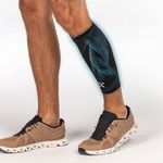NUFABRX Medicine-Infused Pain Relieving Shin and Calf Compression Sleeve for Men and Women with Shin/Calf Pain, Shin Splints, Tendonitis, and Calf Cramps