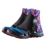 TRIWONDER Reflective Trail Gaiters Running Gaiters Low Ankle Gators with UV Protection for Men Women (Purple)