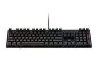 Monoprice Aether Optical Mechanical Gaming Keyboard - Lightstrike Lk Red, RGB, IP57 Rated, Aluminum, Wired - Dark Matter Gaming Collection