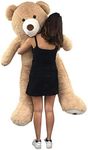 bananair Giant Teddy Bear, 130 to 340 cm - CE Certified, Ultra Soft and Plush, Assured Cuddles - Assembled in France for Celebrations, Birthdays, Room Decor (130 cm / 51,1 inches)