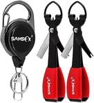 SAMSFX Fishing Knot Tying Tool, Fly Fishing Tippet Cutter, Fishing Line Nippers, Fishing Clippers, 2PCS in Pack