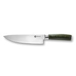 HexClad Chef's Knife, 20 cm Japanese Damascus Stainless Steel Blade, Full Tang Construction, Pakkawood Handle