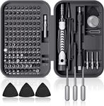 Precision Screwdriver Set, Laptop Repair Tool Kit, Kingsdun 130 in 1 Professional Computer Magnetic Screwdrivers Kit with 120 Bits Torx Star Screwdriver for PC, Xbox, Phone, Switch, Rc Car DIY