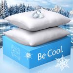 SleepCool+ Luxury Cooling Pillowcases (Set of 2) (Queen, Fog)