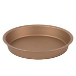 Russell Hobbs RH02146GEU7 Non-Stick Cake Tin - Round Baking Tray for Cakes, Pie/Tart Dish, Carbon Steel Oven Pan, Easy Clean, Strong, Durable, Oven Safe to 220 Degrees, Opulence Collection, Gold, 24cm