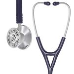 ELKO EL-060 CARDIO III SS Stainless Steel Acoustic Stethoscope | Two-Way PVC Tubing | Double Sided Chestpiece For Adult & Pediatric Patient | Doctors & Medical Students (Blue)