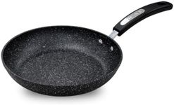 Scoville NEVERSTICK 24cm Frying Pan, Non-Stick Frying Pan, 9.5" Diameter, Suitable for All Hobs Including Induction, Rapid Heat Distribution, Cool Touch Handle, Non Toxic, PFOA Free, Aluminium, Black