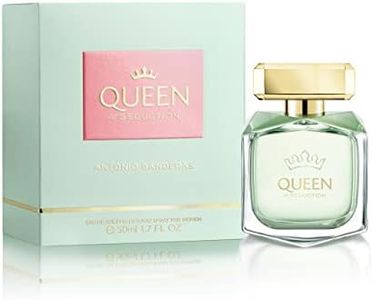 BANDERAS Perfumes, Queen of Seduction, Eau de Toilette para Mujer, Larga duración, Fragancia fresca, romántica y con encanto, Notas florales y marinas, Optimo para uso diario, 50 ml