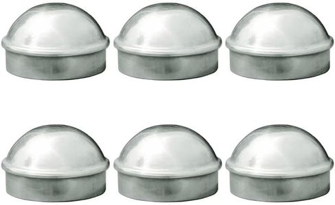 NMI Fence - 1 3/8" Die Cast Aluminum Dome Caps for Chain Link Fences - Set of Six