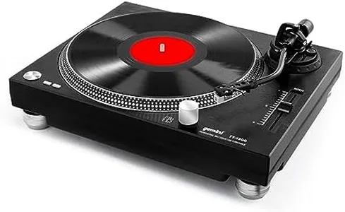 Gemini Sound 2 Speed Belt Drive Vinyl Record Player DJ Turn Table for Home Stereo with USB Interface and Audacity Software Included