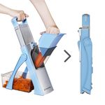 ZTQCSQ Upgraded Version Mandoline Slicer for Kitchen (Blue)