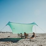 Neso Tents Grande Beach Tent, 7ft Tall, 9 x 9ft, Reinforced Corners and Cooler Pocket(Seafoam)