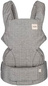 Tula Linen Explore Baby Carrier from Birth, 3-in-1 Outward Facing, Ergonomic Adjustable Baby Carrier (3.2-20.4 kg), Ash