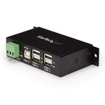 Startech.Com ST4200USBM Mountable 4 Port Rugged Industrial Usb Hub Black