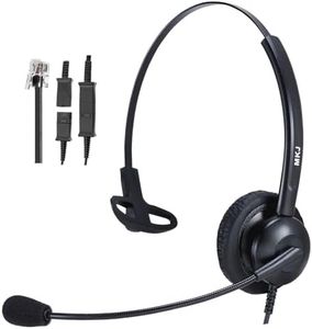Call Center Telephone Headset Mono Office Phone Headset with Microphone for deskphone Avaya Aastra AudioCodes Atcom Fanvil Mitel Nortel